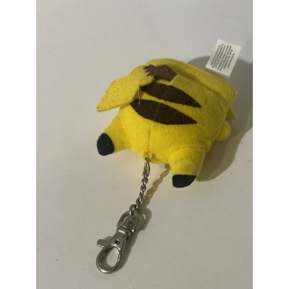 1999 Talking Pikachu -‎ Plush Clip Keychain -Tiger Electronics Untested
